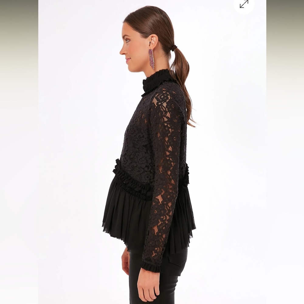 NWOT Tuckernuck Black Lace Myla Top - Picture 4 of 8